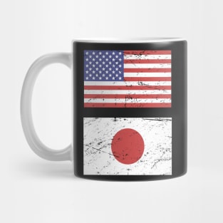 United States Flag & Japan Flag Mug